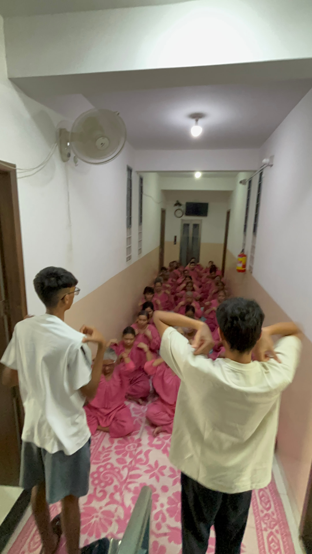 Volunteers at work